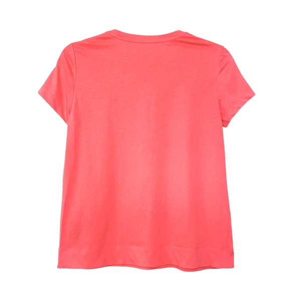 NEW LAFAYETTE 148 New York Kim Short Sleeves Cotton T-Shirt Tee Ultra Pink XS - Picture 11 of 13